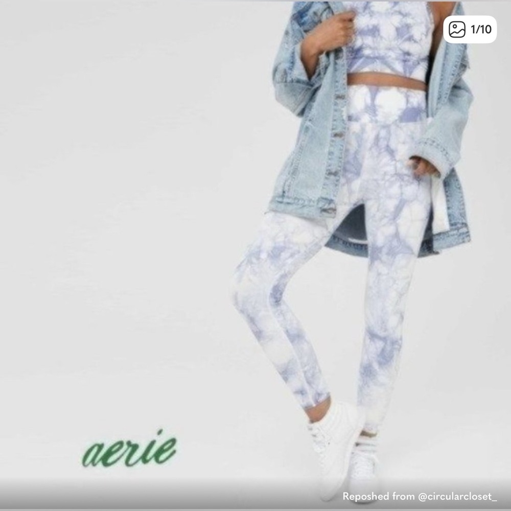 Aerie TieDie Blue Athletic Set